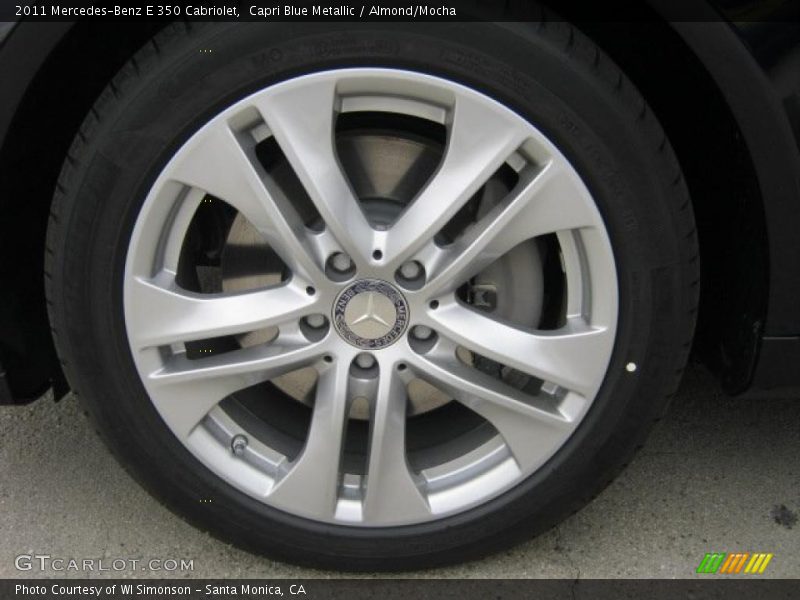 Capri Blue Metallic / Almond/Mocha 2011 Mercedes-Benz E 350 Cabriolet