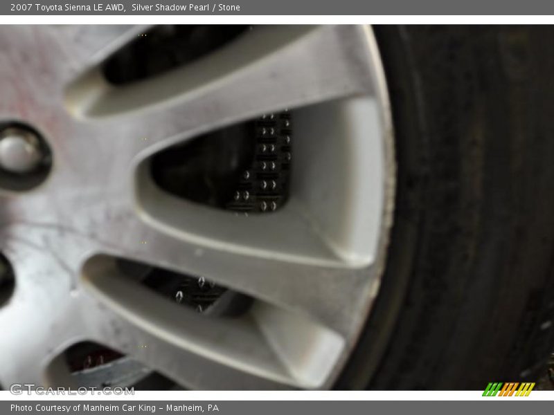 Silver Shadow Pearl / Stone 2007 Toyota Sienna LE AWD