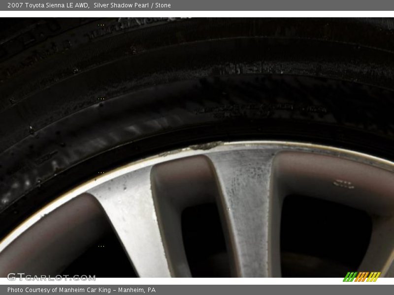 Silver Shadow Pearl / Stone 2007 Toyota Sienna LE AWD