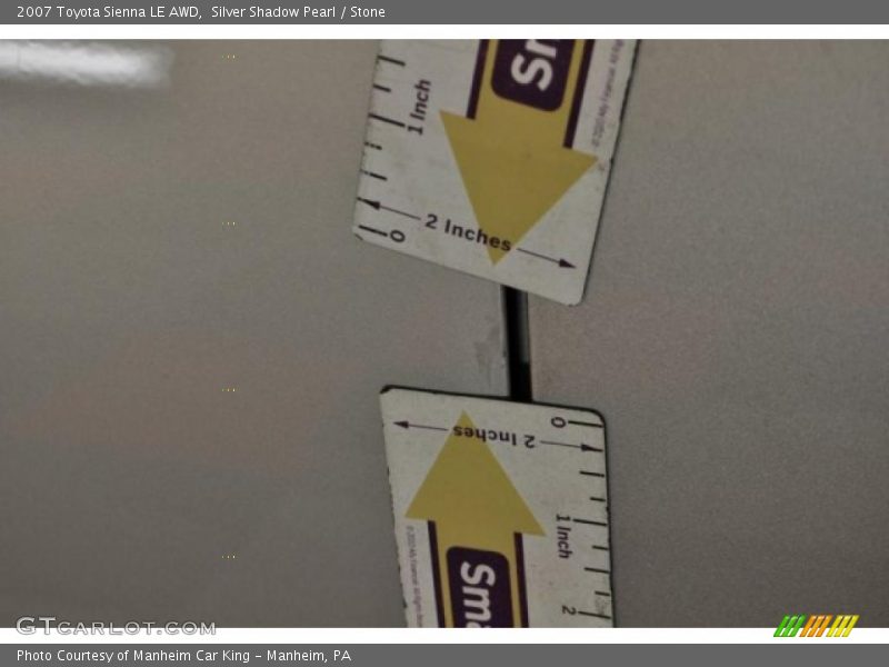 Silver Shadow Pearl / Stone 2007 Toyota Sienna LE AWD