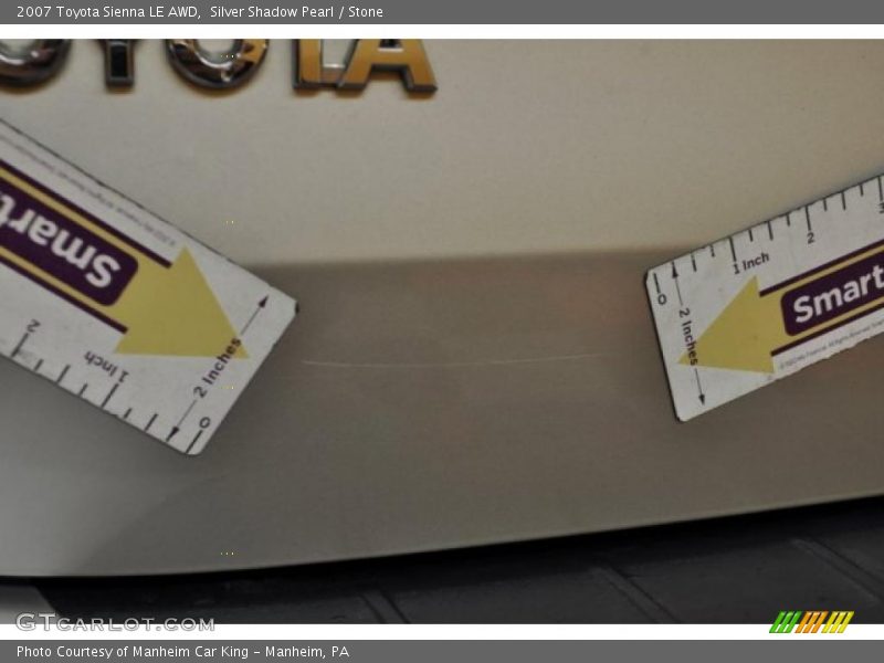 Silver Shadow Pearl / Stone 2007 Toyota Sienna LE AWD