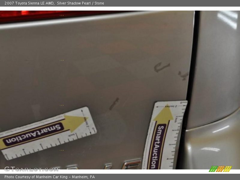 Silver Shadow Pearl / Stone 2007 Toyota Sienna LE AWD