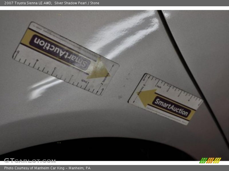 Silver Shadow Pearl / Stone 2007 Toyota Sienna LE AWD