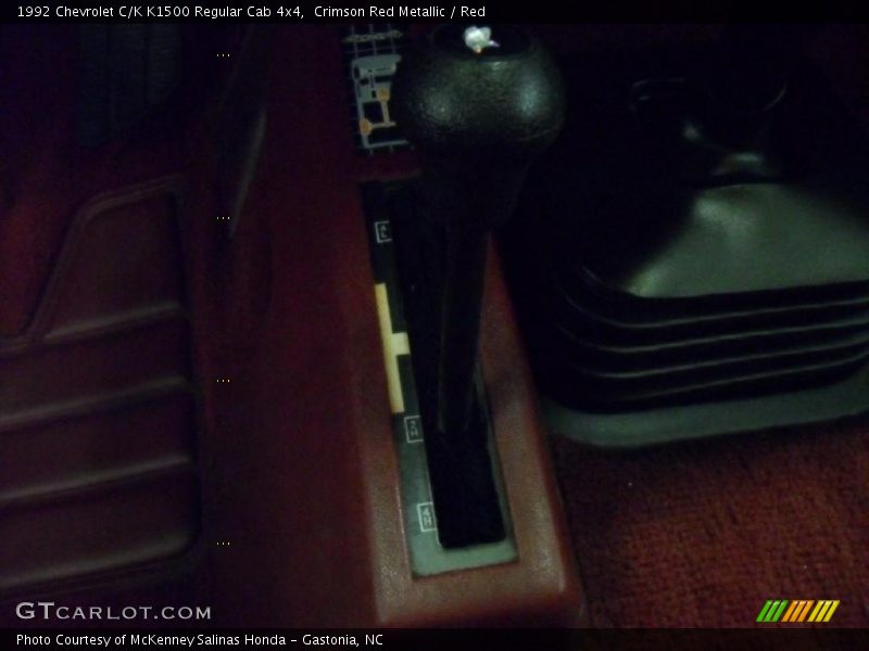 Crimson Red Metallic / Red 1992 Chevrolet C/K K1500 Regular Cab 4x4