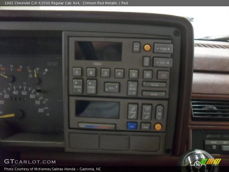 Controls of 1992 C/K K1500 Regular Cab 4x4