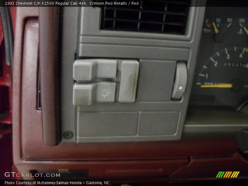 Controls of 1992 C/K K1500 Regular Cab 4x4