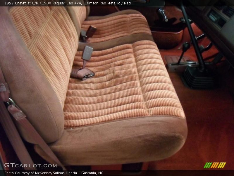  1992 C/K K1500 Regular Cab 4x4 Red Interior