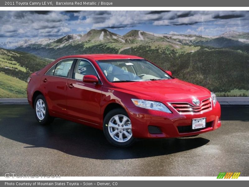 Barcelona Red Metallic / Bisque 2011 Toyota Camry LE V6