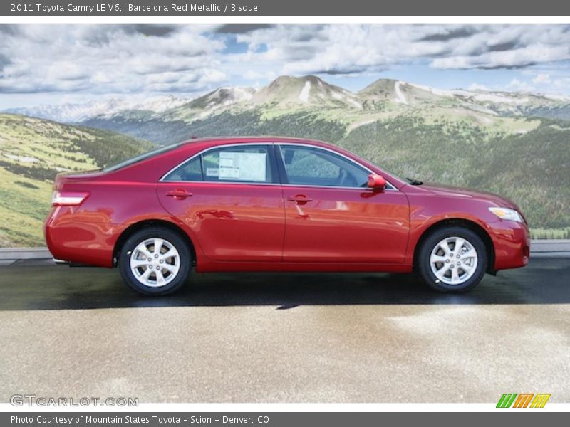 Barcelona Red Metallic / Bisque 2011 Toyota Camry LE V6