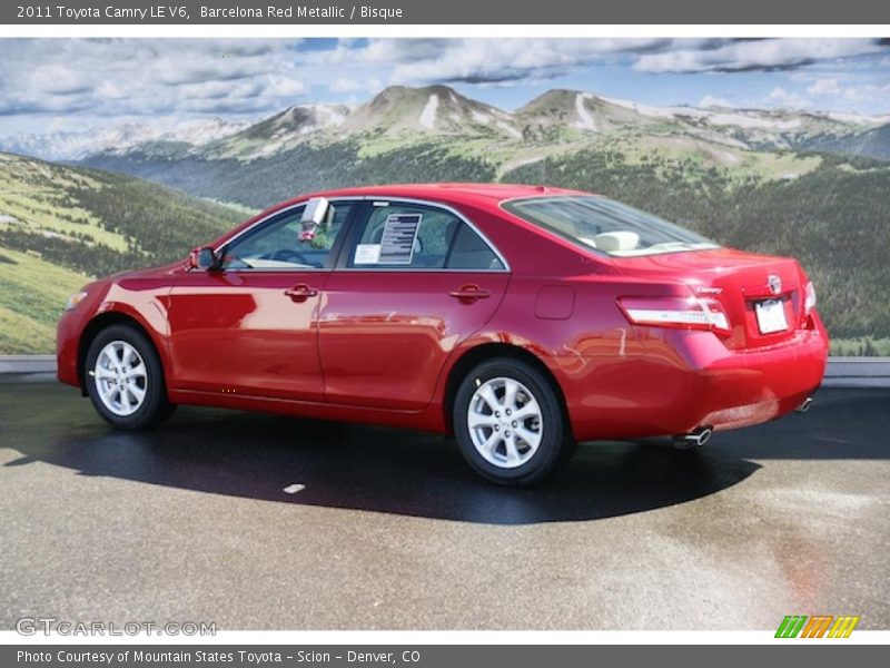 Barcelona Red Metallic / Bisque 2011 Toyota Camry LE V6