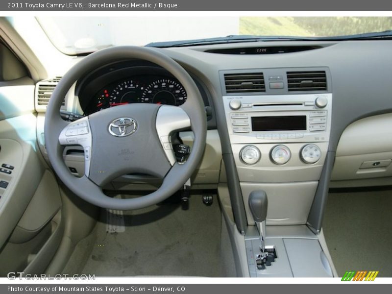 Barcelona Red Metallic / Bisque 2011 Toyota Camry LE V6