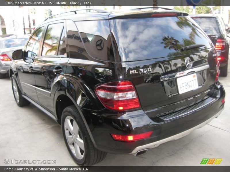 Black / Black 2009 Mercedes-Benz ML 350 4Matic