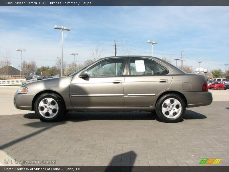 Bronze Shimmer / Taupe 2005 Nissan Sentra 1.8 S