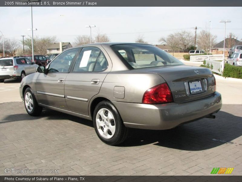 Bronze Shimmer / Taupe 2005 Nissan Sentra 1.8 S