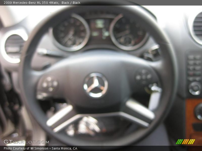 Black / Black 2009 Mercedes-Benz ML 350 4Matic
