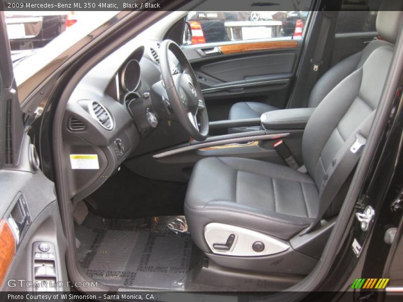 Black / Black 2009 Mercedes-Benz ML 350 4Matic