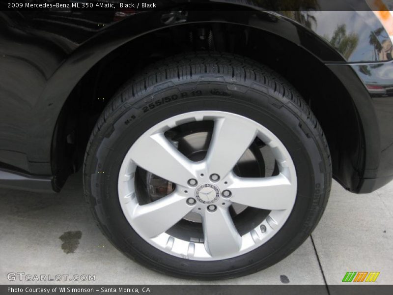 Black / Black 2009 Mercedes-Benz ML 350 4Matic