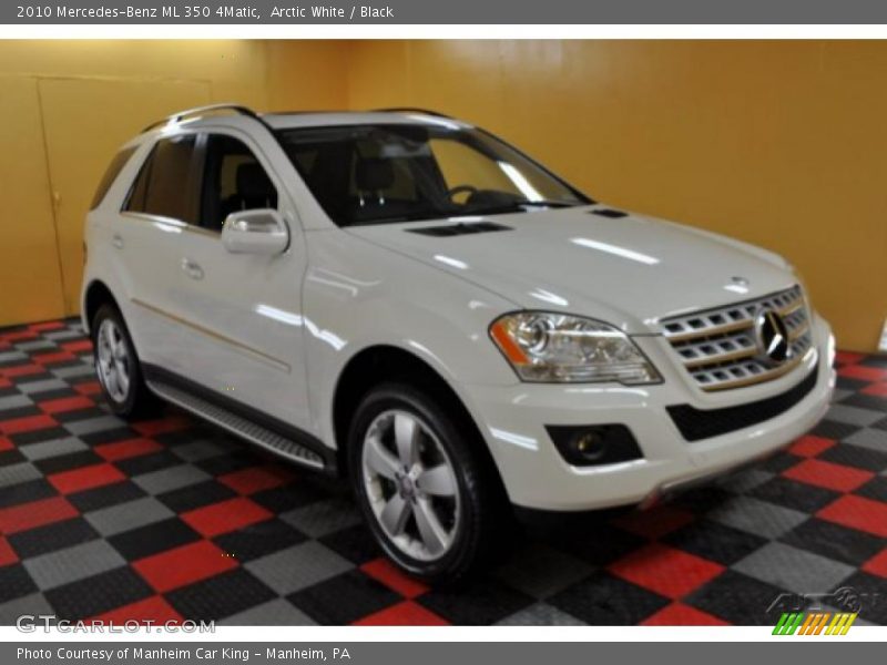 Arctic White / Black 2010 Mercedes-Benz ML 350 4Matic