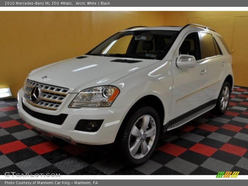 Arctic White / Black 2010 Mercedes-Benz ML 350 4Matic