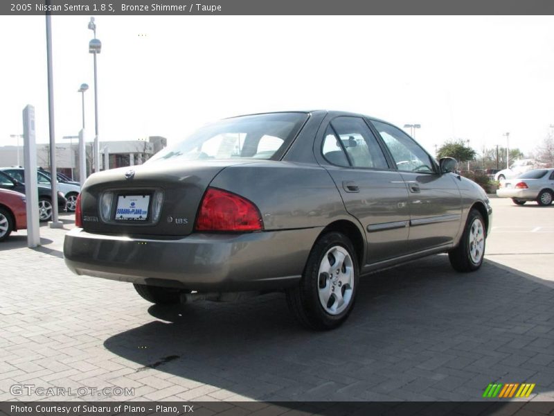 Bronze Shimmer / Taupe 2005 Nissan Sentra 1.8 S