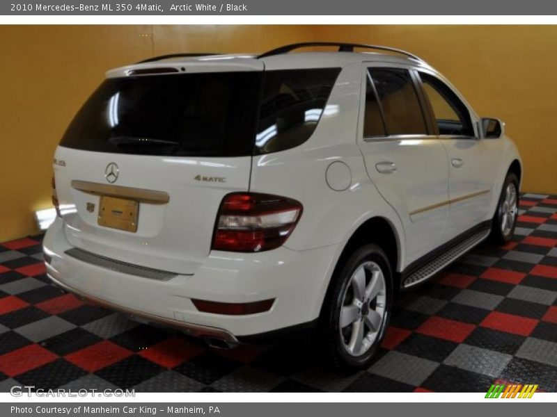 Arctic White / Black 2010 Mercedes-Benz ML 350 4Matic
