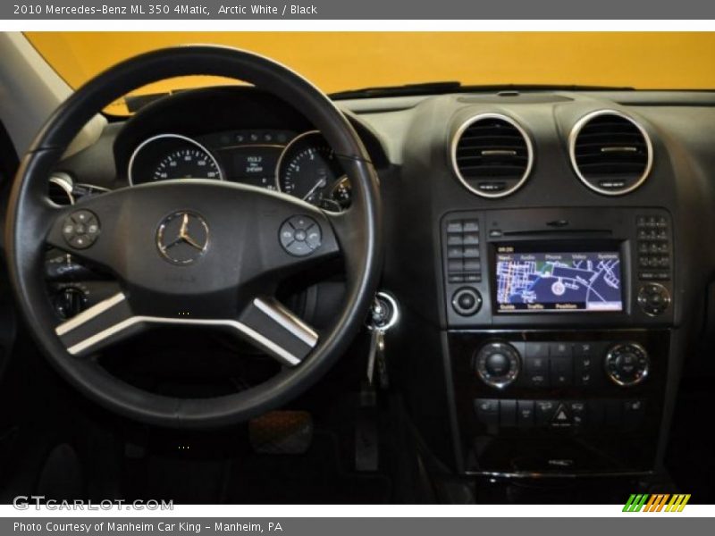 Arctic White / Black 2010 Mercedes-Benz ML 350 4Matic