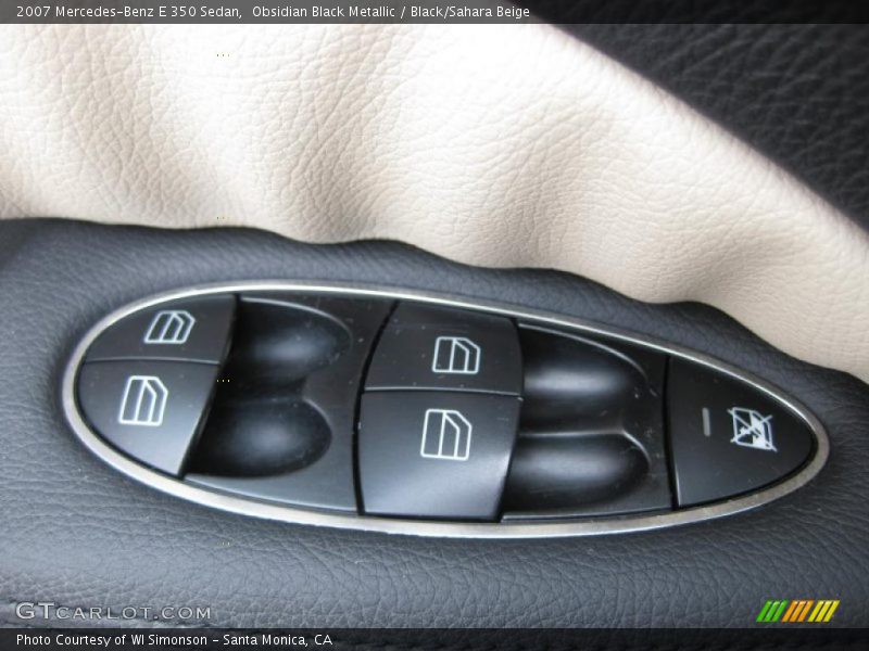 Obsidian Black Metallic / Black/Sahara Beige 2007 Mercedes-Benz E 350 Sedan
