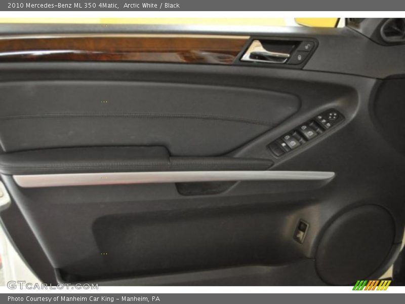 Arctic White / Black 2010 Mercedes-Benz ML 350 4Matic