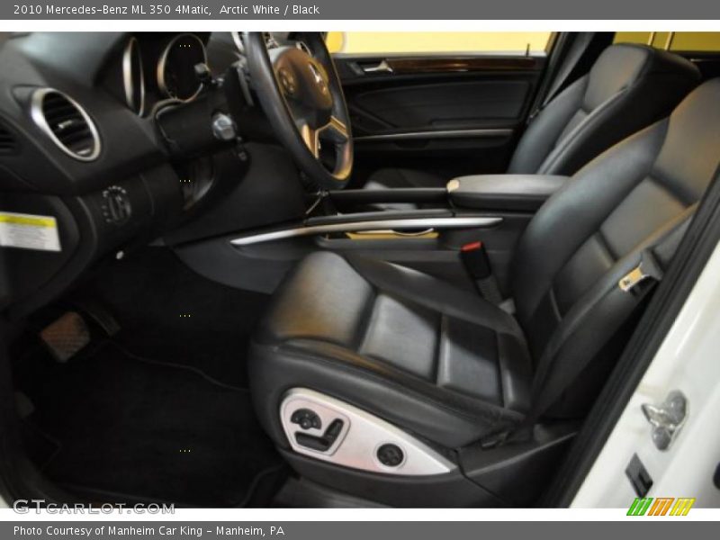 Arctic White / Black 2010 Mercedes-Benz ML 350 4Matic