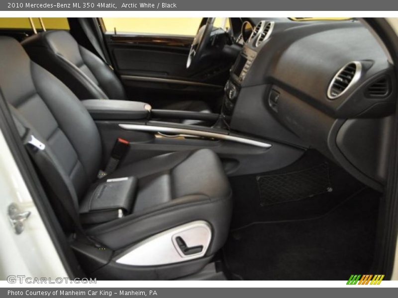 Arctic White / Black 2010 Mercedes-Benz ML 350 4Matic