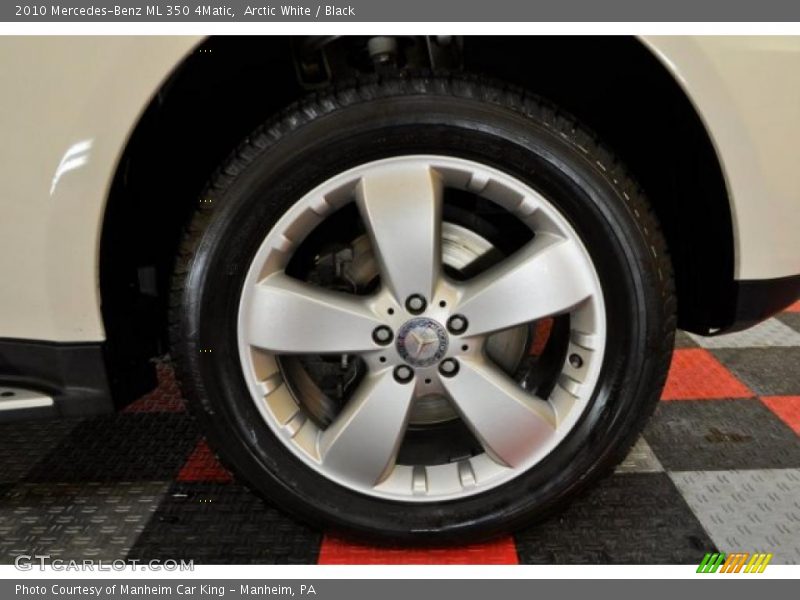 Arctic White / Black 2010 Mercedes-Benz ML 350 4Matic