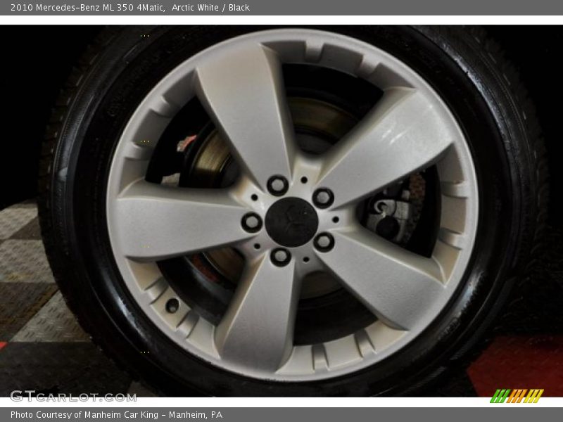 Arctic White / Black 2010 Mercedes-Benz ML 350 4Matic