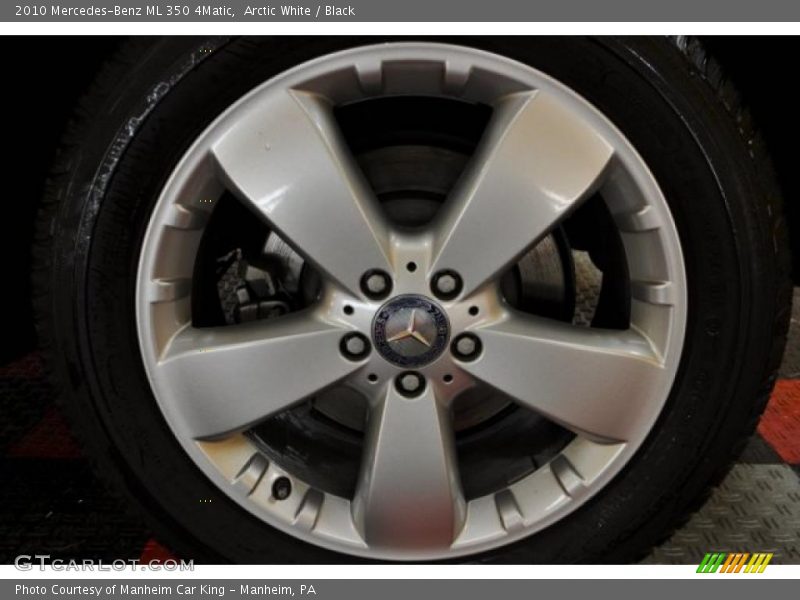 Arctic White / Black 2010 Mercedes-Benz ML 350 4Matic