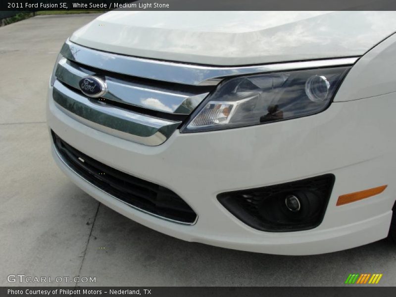 White Suede / Medium Light Stone 2011 Ford Fusion SE