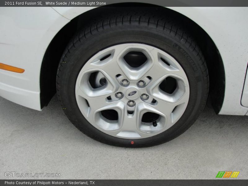 White Suede / Medium Light Stone 2011 Ford Fusion SE