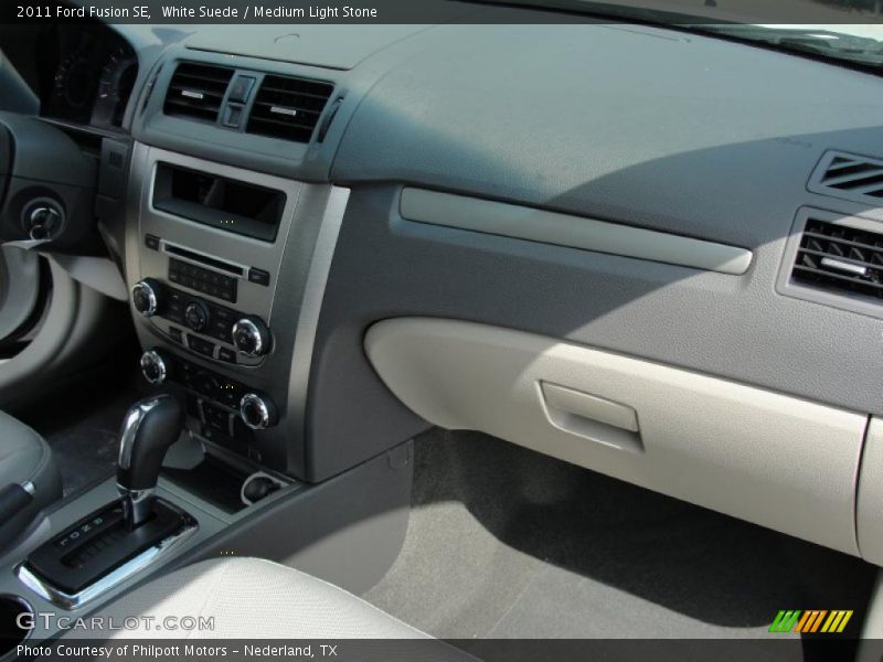 White Suede / Medium Light Stone 2011 Ford Fusion SE