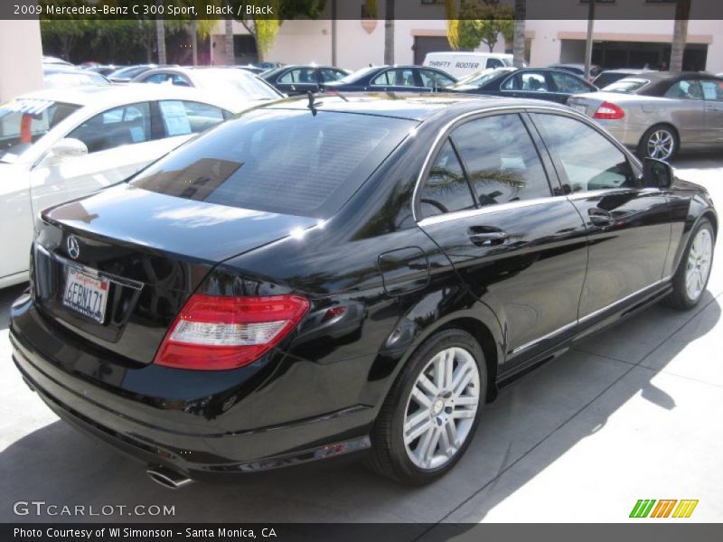 Black / Black 2009 Mercedes-Benz C 300 Sport