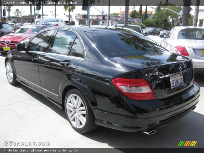 Black / Black 2009 Mercedes-Benz C 300 Sport