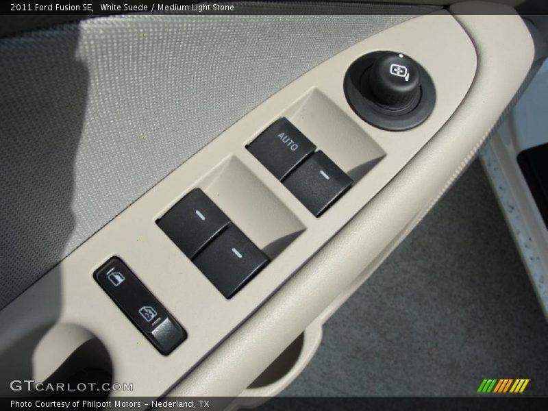 White Suede / Medium Light Stone 2011 Ford Fusion SE