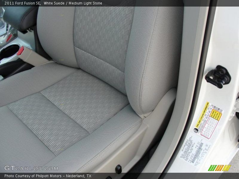 White Suede / Medium Light Stone 2011 Ford Fusion SE