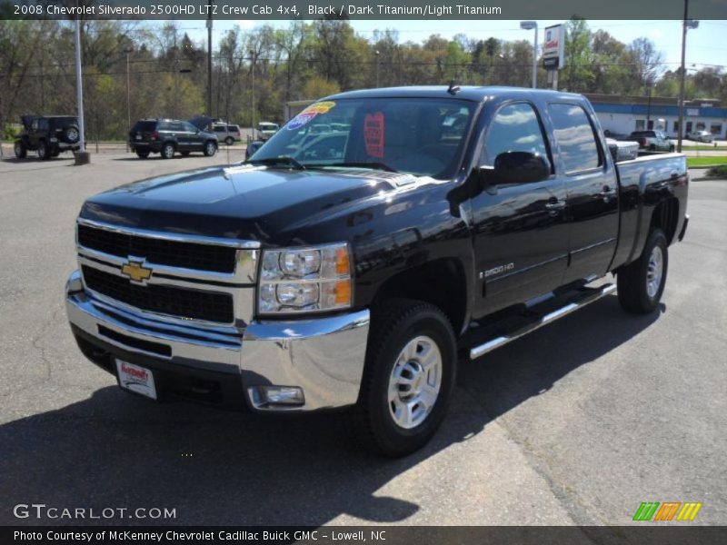 Black / Dark Titanium/Light Titanium 2008 Chevrolet Silverado 2500HD LTZ Crew Cab 4x4