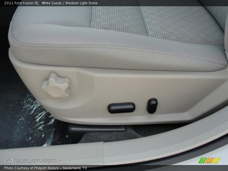 White Suede / Medium Light Stone 2011 Ford Fusion SE