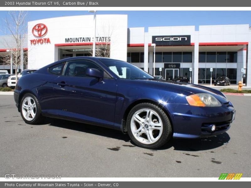 Carbon Blue / Black 2003 Hyundai Tiburon GT V6