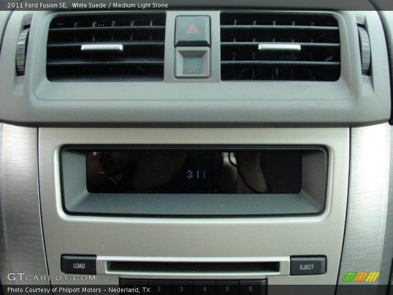 White Suede / Medium Light Stone 2011 Ford Fusion SE