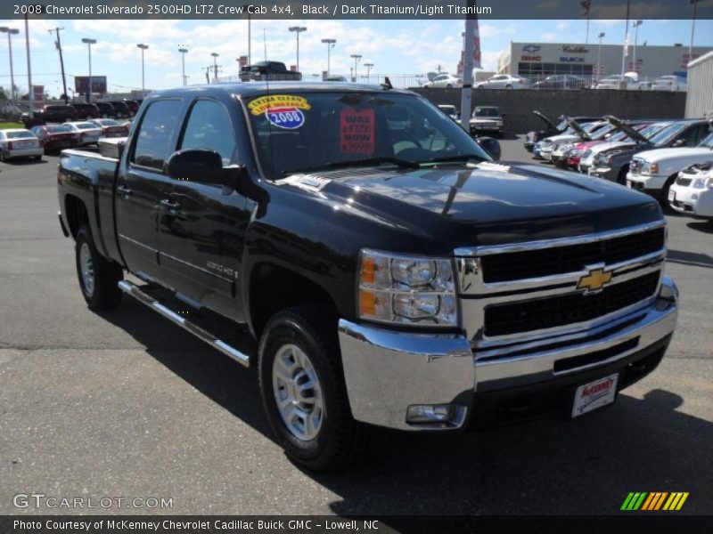 Black / Dark Titanium/Light Titanium 2008 Chevrolet Silverado 2500HD LTZ Crew Cab 4x4