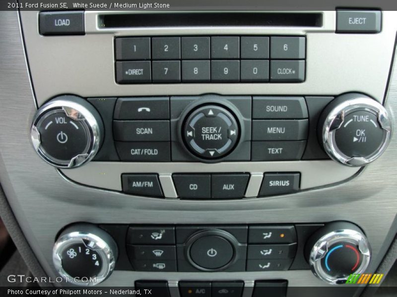 White Suede / Medium Light Stone 2011 Ford Fusion SE
