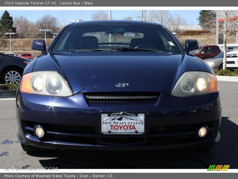Carbon Blue / Black 2003 Hyundai Tiburon GT V6