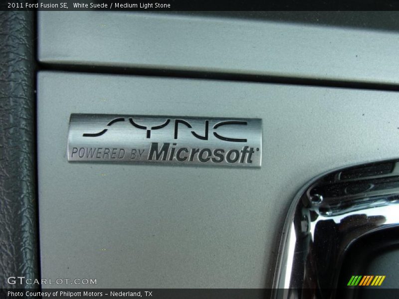 White Suede / Medium Light Stone 2011 Ford Fusion SE