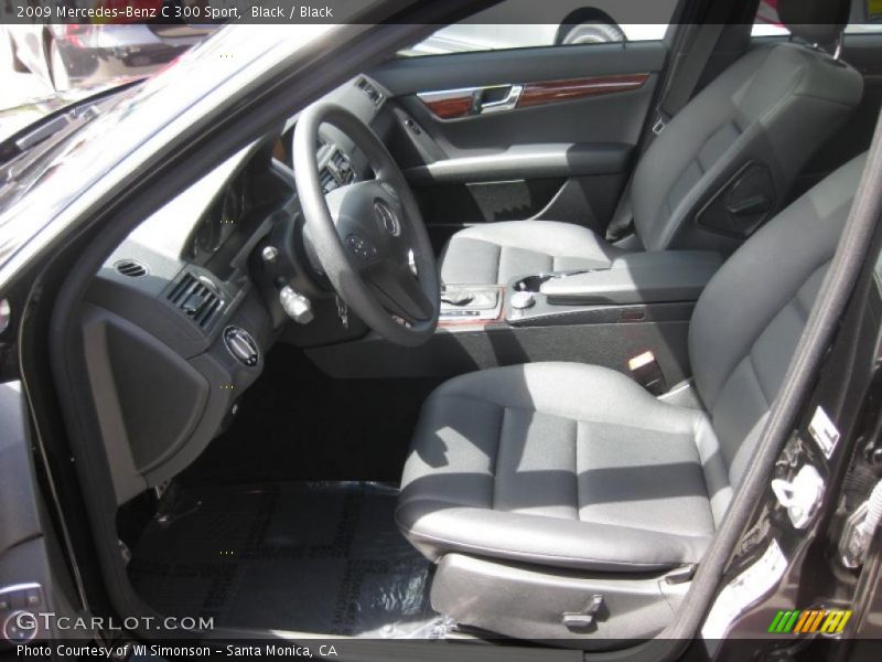 Black / Black 2009 Mercedes-Benz C 300 Sport