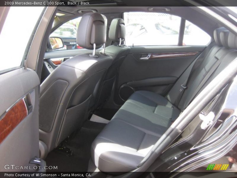 Black / Black 2009 Mercedes-Benz C 300 Sport
